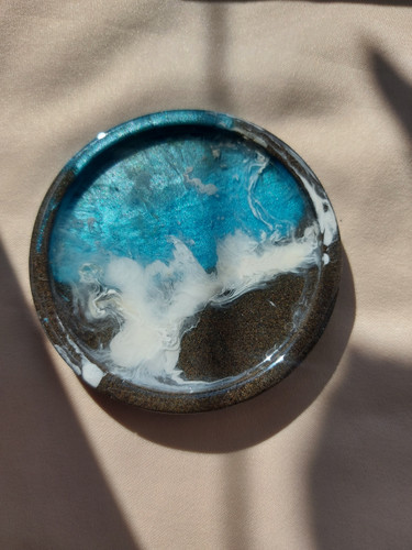 زیرلیوانی رزینی طرح دریا