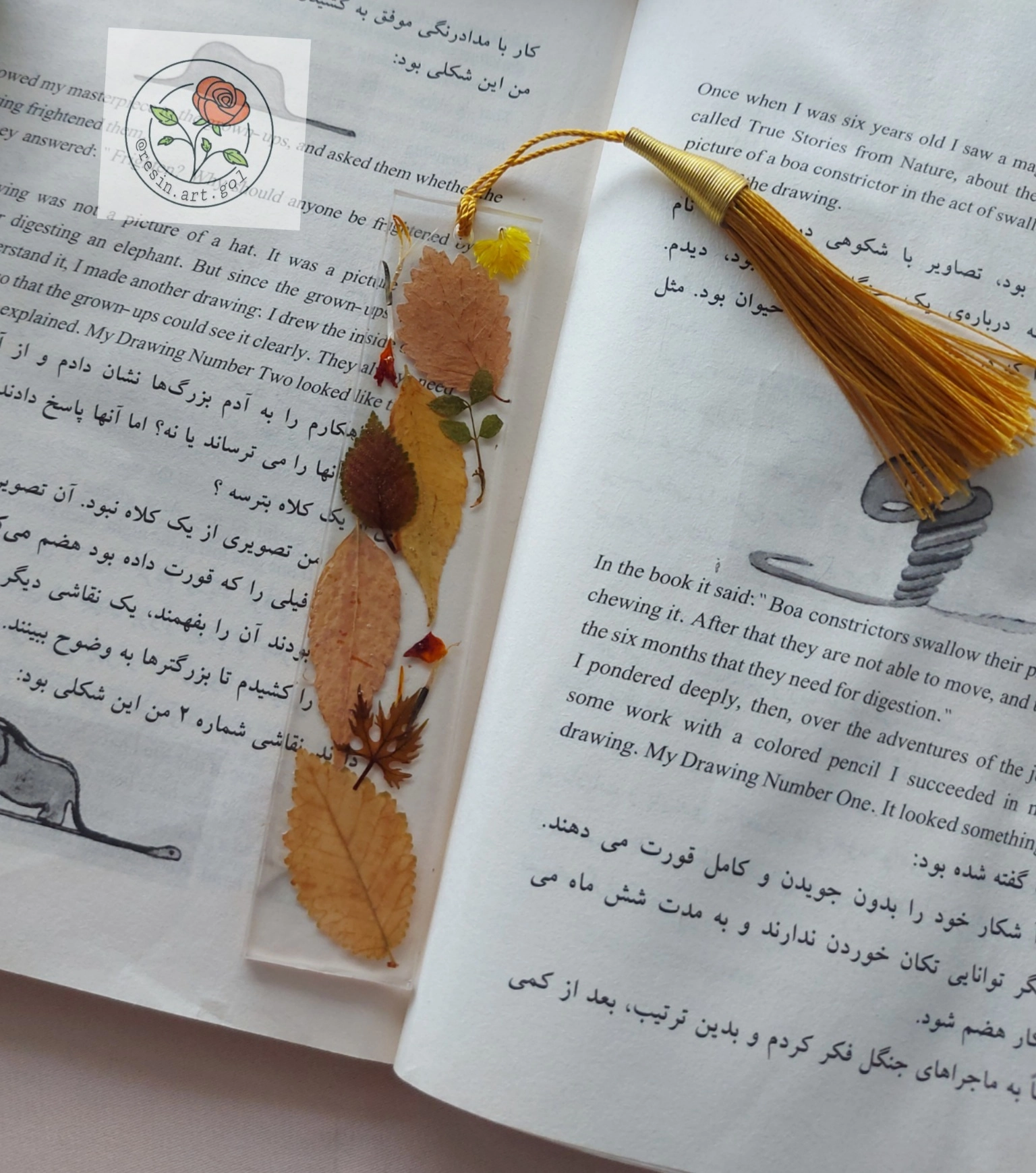 Resin Book marker
