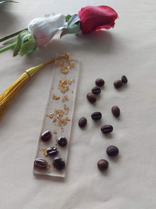 نشانگر کتاب تم قهوه