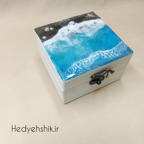 باکس هدیه چوب و رزین