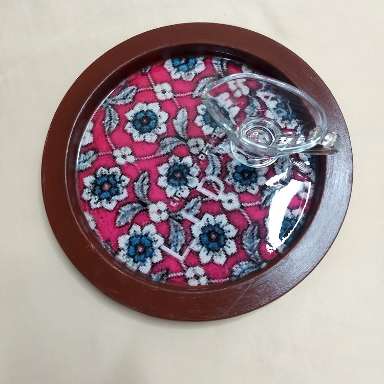 سینی چوب طرح نقش ایرانی