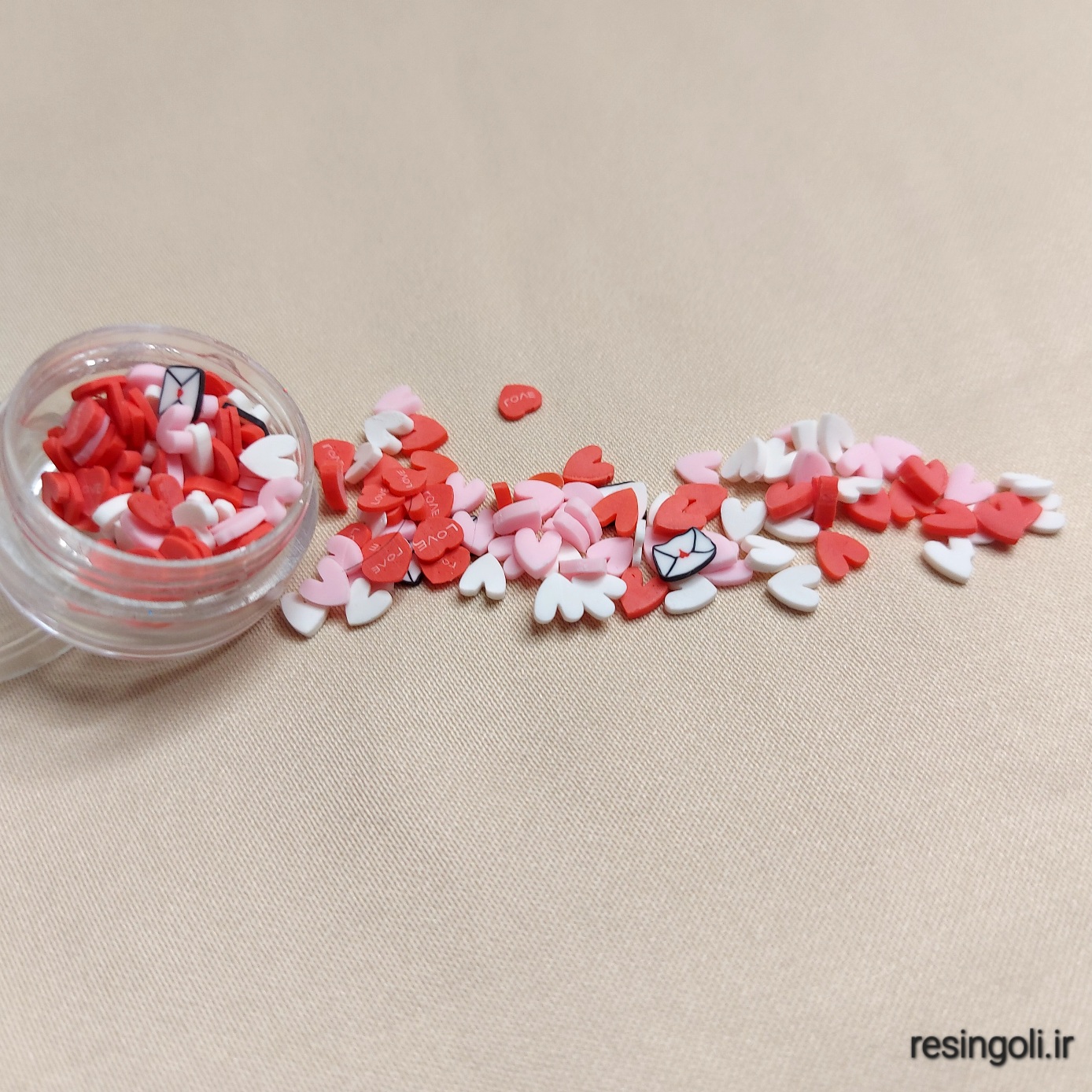 قلب تزیینی،ولنتاینی،خرج‌کار آکسسوری،خرج‌کار هنری ، رزین