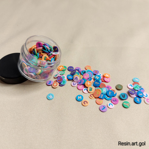 آکسسوری ساخت گلسر، فیمو رنگی ، متریال رزین، خرجکار ناخن کاری