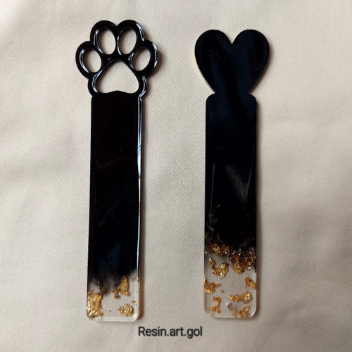 بوک مارک طرح قلب رزینی